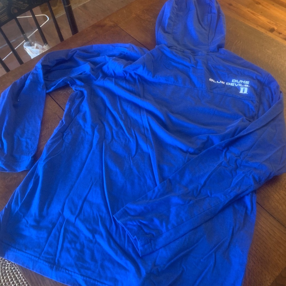 Nike Duke Blue devils long sleeve 100% cotton hooded long sleeve t shirt